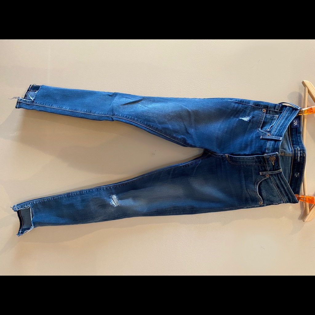 Lucky Brand Ava Skinny Jeans With Step Hem